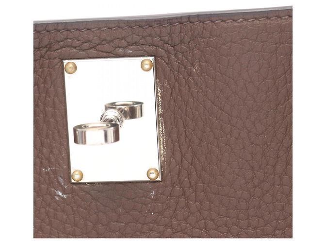 Borsa a Spalla Jypsiere 37 di Hermès Marrone Cioccolato - vista 7