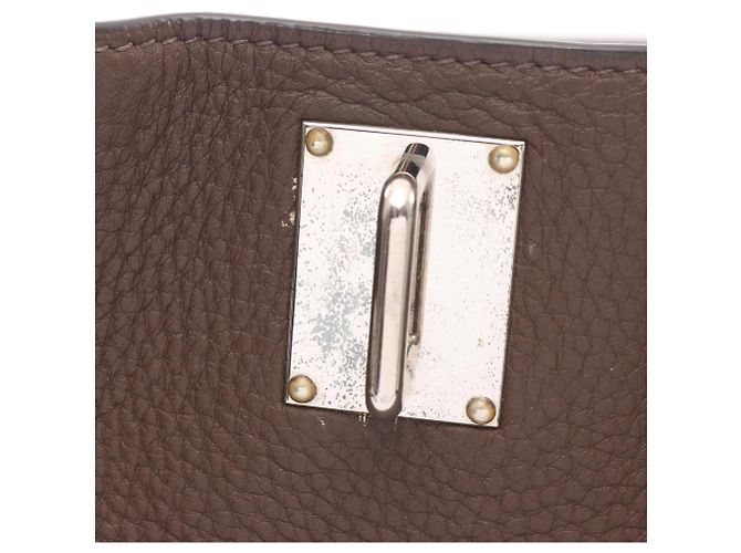 Borsa a Spalla Jypsiere 37 di Hermès Marrone Cioccolato - vista 8