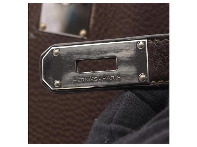 Borsa a Spalla Jypsiere 37 di Hermès Marrone Cioccolato - vista 9