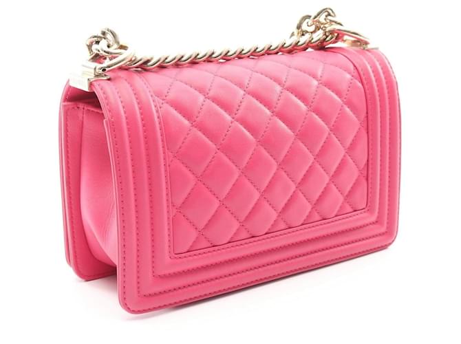 Borsa a Spalla Chanel Boy Small Rosa - vista 2