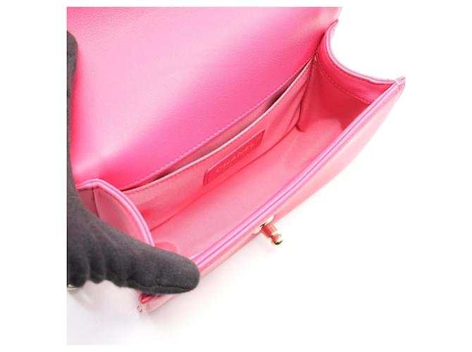 Borsa a Spalla Chanel Boy Small Rosa - vista 3