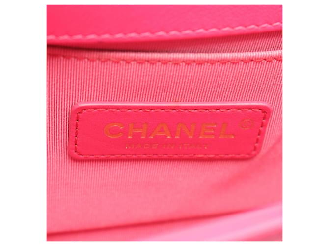 Borsa a Spalla Chanel Boy Small Rosa - vista 4