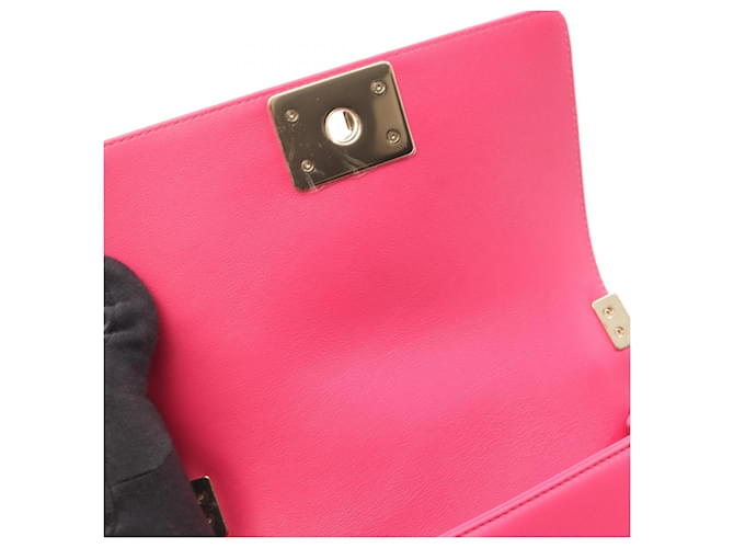 Borsa a Spalla Chanel Boy Small Rosa - vista 6