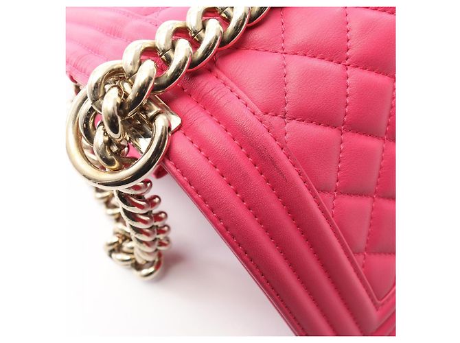 Borsa a Spalla Chanel Boy Small Rosa - vista 7