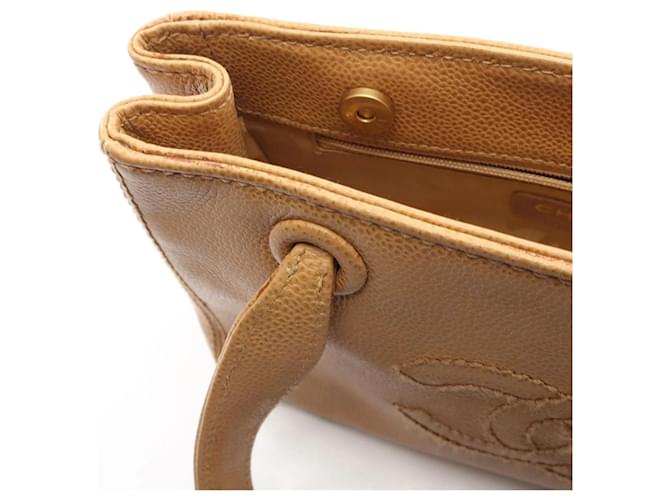 Mini borsa a mano Chanel Coco Mark Beige - vista 8