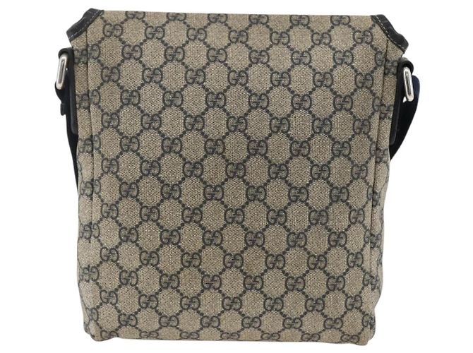 Gucci Flap Messenger GG Toile enduite Petite Bleu Marine - vue 2