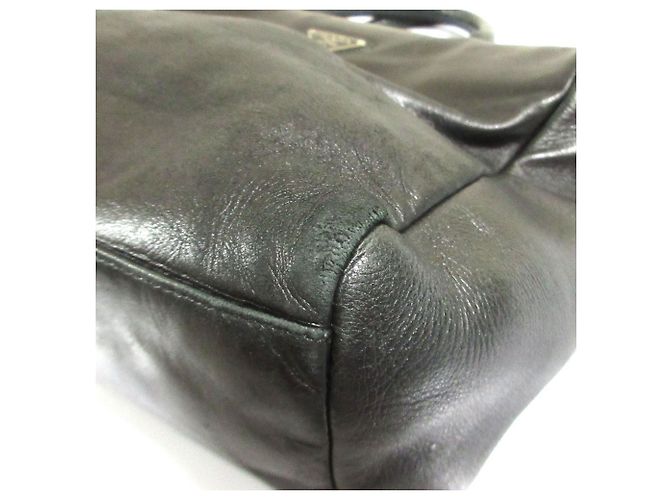 Borsa tote in pelle nappa Prada Nero - vista 12