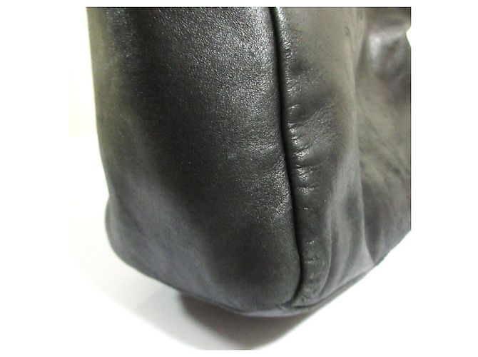 Borsa tote in pelle nappa Prada Nero - vista 15