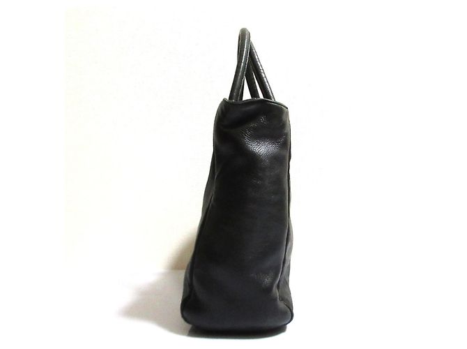 Borsa tote in pelle nappa Prada Nero - vista 3