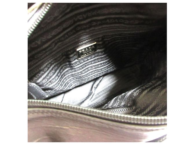 Borsa tote in pelle nappa Prada Nero - vista 8