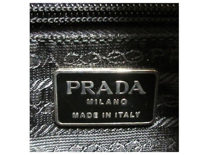 Borsa tote in pelle nappa Prada Nero - vista 9