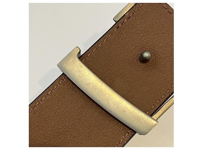 Louis Vuitton LV Initial Pyramid Monogram Illusion Leder Gürtel Schwarz - Ansicht 12