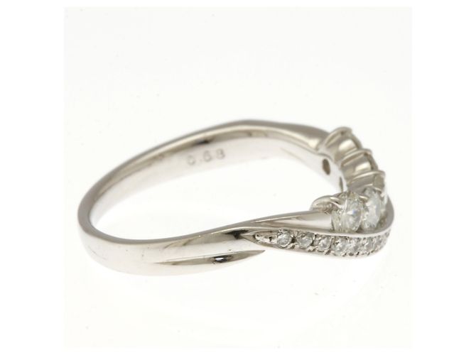 Autre Marque 18K Weißgold Diamantring Silber - Ansicht 4