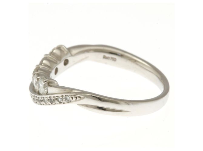 Autre Marque 18K Weißgold Diamantring Silber - Ansicht 6