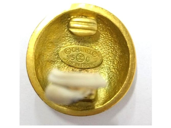 Timeless Runde Ohrringe Coco Mark von Chanel Golden - Ansicht 4