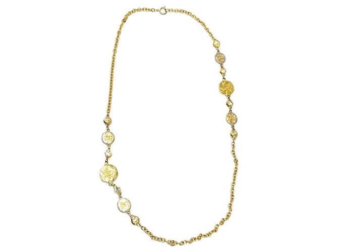 Timeless Collana Vintage con Strass Chanel D'oro - vista 3