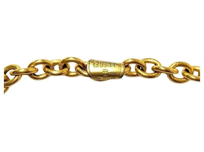 Timeless Collana Vintage con Strass Chanel D'oro - vista 4