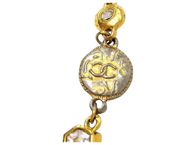 Timeless Collana Vintage con Strass Chanel D'oro - vista 6