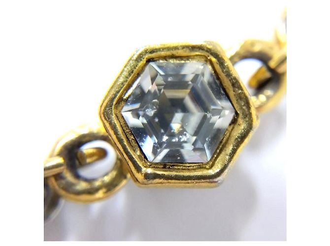 Timeless Collana Vintage con Strass Chanel D'oro - vista 8