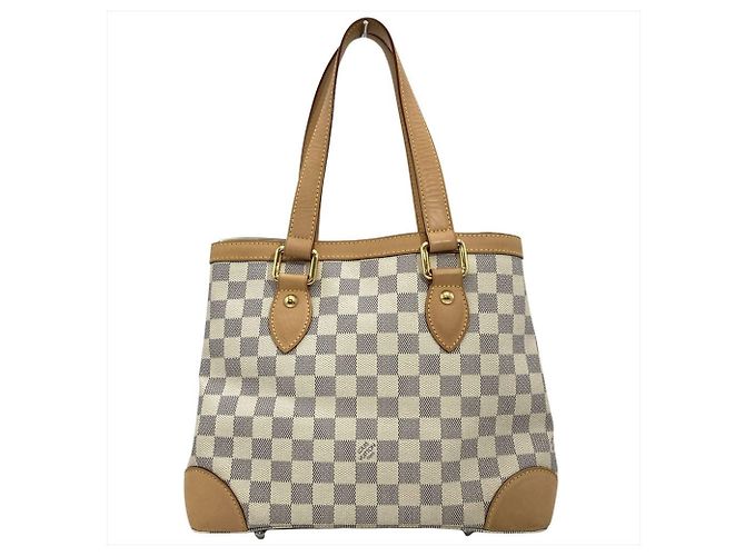 Borsa Tote Hampstead MM Damier Azur di Louis Vuitton Bianco - vista 2