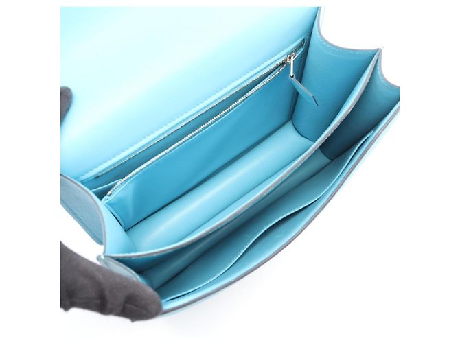 Borsa a Spalla Constance 3 24 di Hermès Blu - vista 3