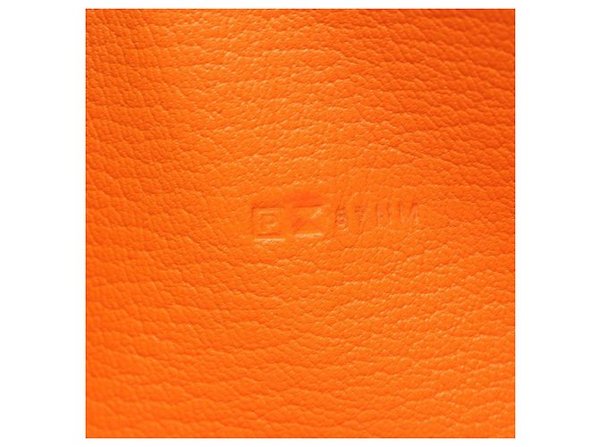 Cartera redonda de seda Azap Long de Hermès Roja Naranja - vista 5