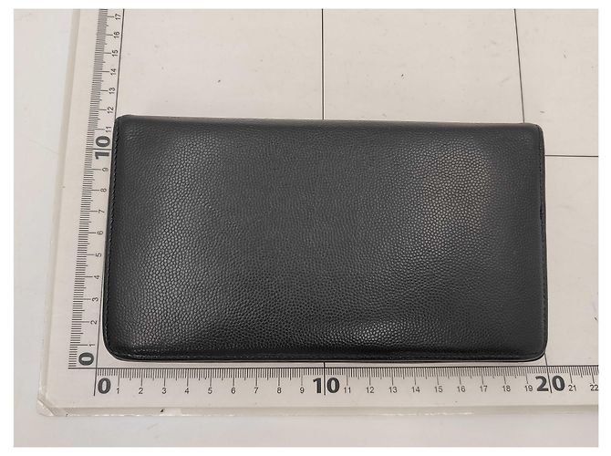Chanel Bi-Fold Wallet Leather Long Black - view 3
