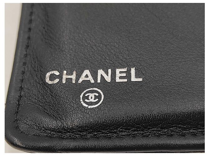 Chanel Bi-Fold Wallet Leather Long Black - view 6