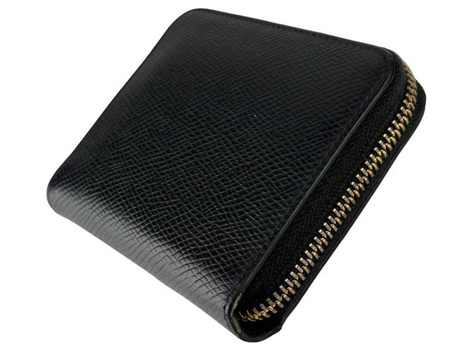 Céline Celine schwarze Leder-Bifold-Geldbörse - Ansicht 2