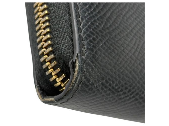 Céline Celine schwarze Leder-Bifold-Geldbörse - Ansicht 5