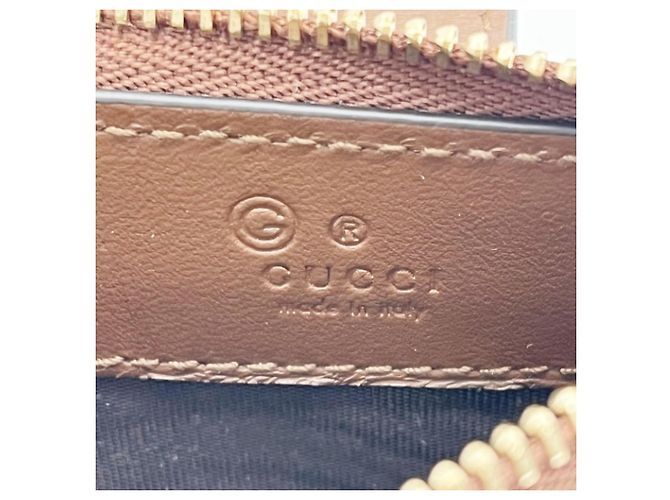 GUCCI Münz-Kartenetui GG Supreme Braun Schwarz Beige - Ansicht 7