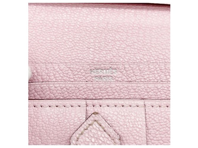 Cartera Larga Soufflé Bearn de Hermès en Rosa Sakura - vista 10