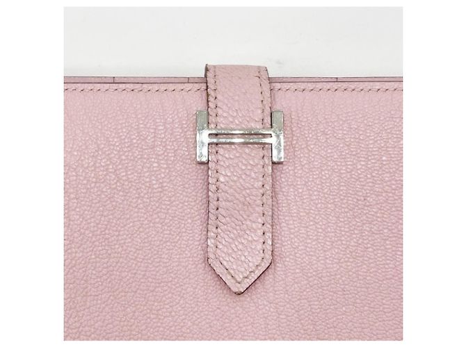 Cartera Larga Soufflé Bearn de Hermès en Rosa Sakura - vista 5
