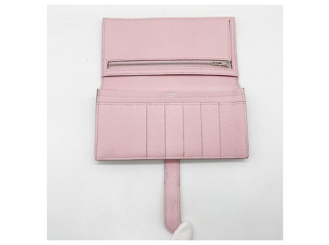 Cartera Larga Soufflé Bearn de Hermès en Rosa Sakura - vista 6