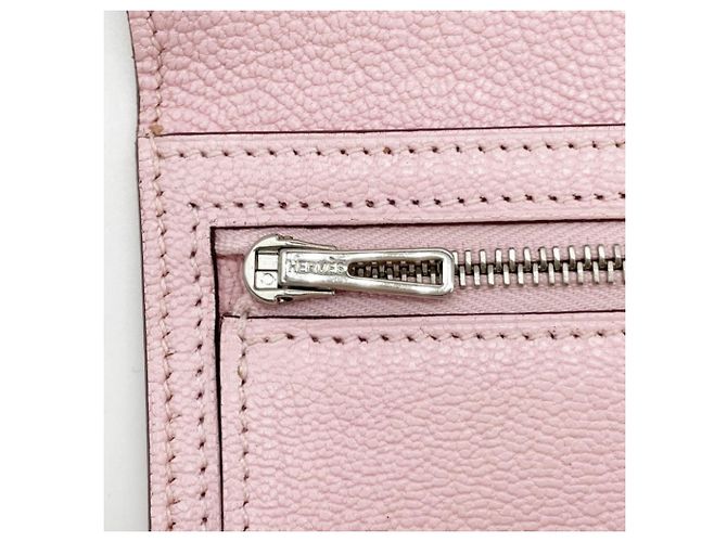 Cartera Larga Soufflé Bearn de Hermès en Rosa Sakura - vista 8