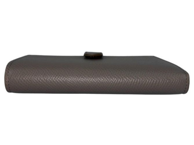 Céline CELINE Medium Strap Wallet in Greige Leather Grey - view 4