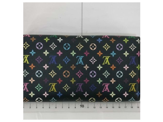 Cartera Larga Louis Vuitton Sarah Negro Roja Multicolor - vista 2