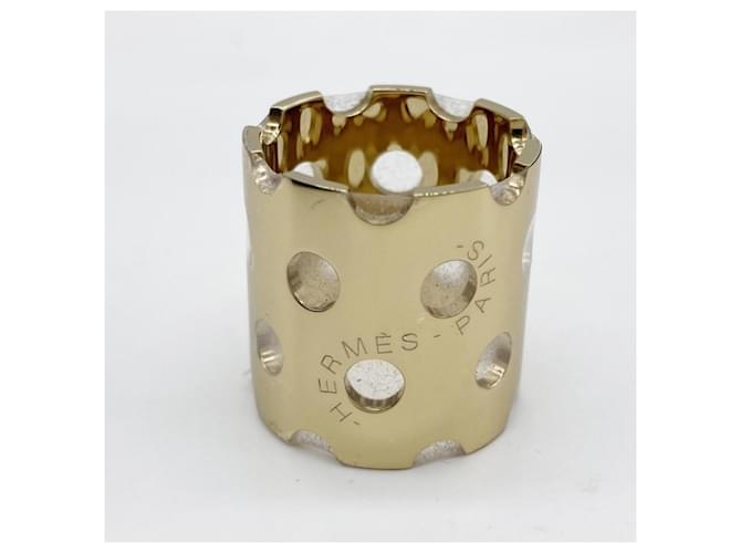 Ring Anello per sciarpa in metallo dorato Hermès D'oro - vista 2