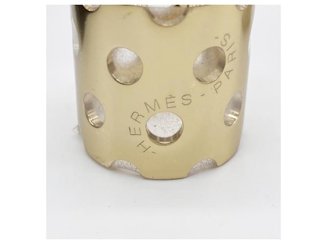 Ring Anello per sciarpa in metallo dorato Hermès D'oro - vista 3