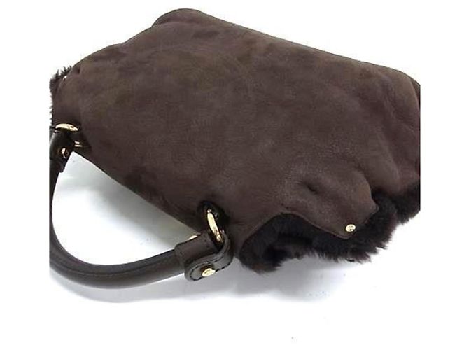 Borsa Gancini Salvatore Ferragamo Marrone - vista 3