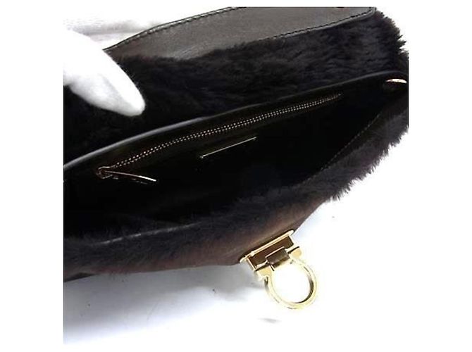 Borsa Gancini Salvatore Ferragamo Marrone - vista 5