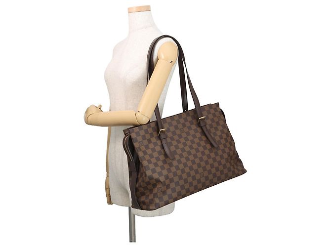 Borsa Chelsea Damier Ebene Louis Vuitton Rosso - vista 4