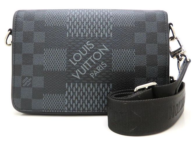 Borsa messenger 3D Studio Damier Graphite Louis Vuitton Damier ebene - vista 2