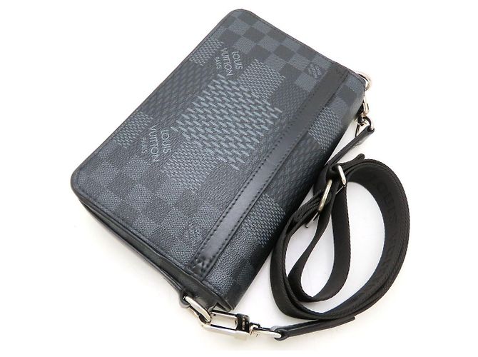Borsa messenger 3D Studio Damier Graphite Louis Vuitton Damier ebene - vista 5