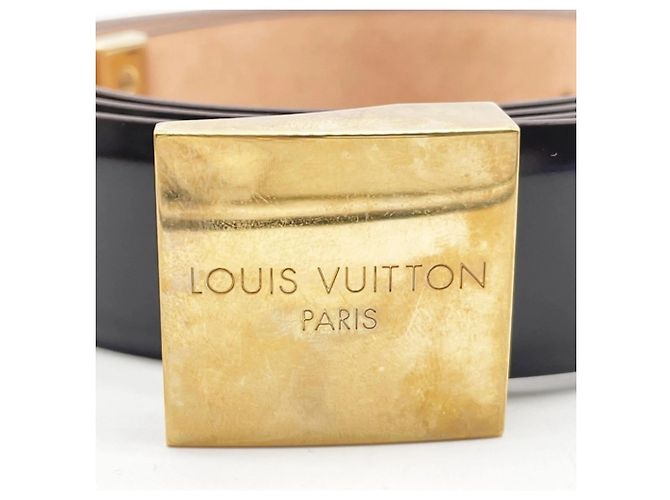 Louis Vuitton Gürtel aus braunem Leder - Ansicht 2