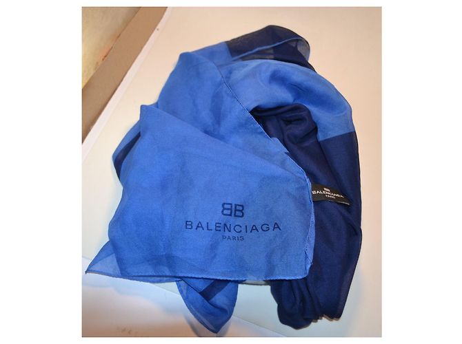 Foulard Balenciaga blu - vista 4