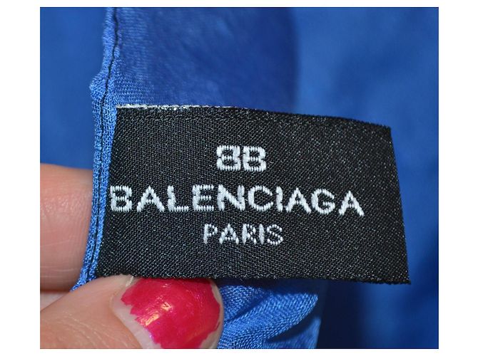 Foulard Balenciaga blu - vista 6