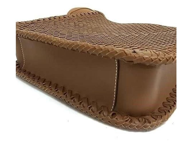 Borsa a spalla in pelle marrone Tory Burch - vista 4
