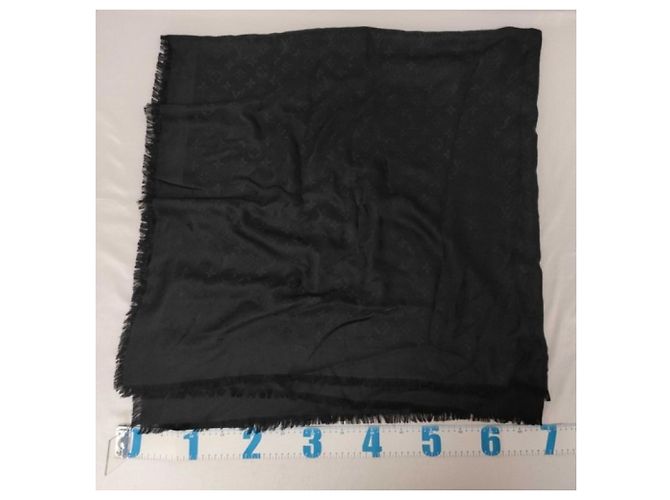 Sciarpa/Stola Monogramma Louis Vuitton Nero - vista 2
