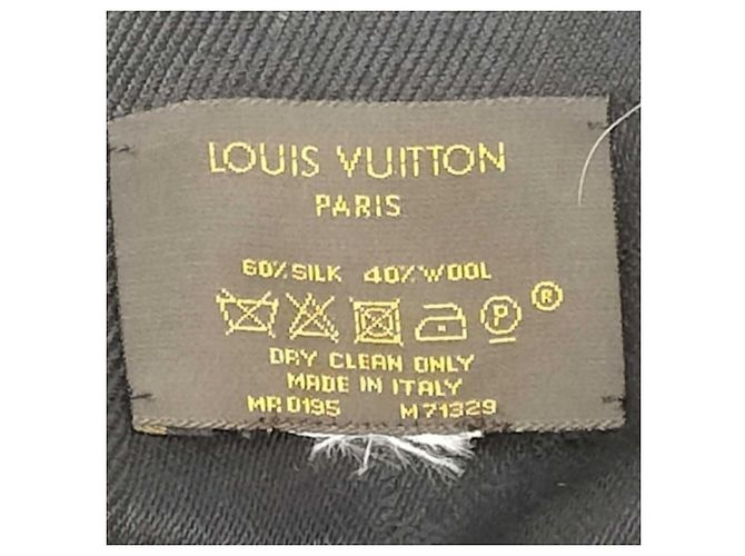 Sciarpa/Stola Monogramma Louis Vuitton Nero - vista 3